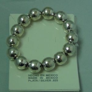 *SOLD* Taxco 925SS 50g TW, Bead Bracelet NWTRETAIL